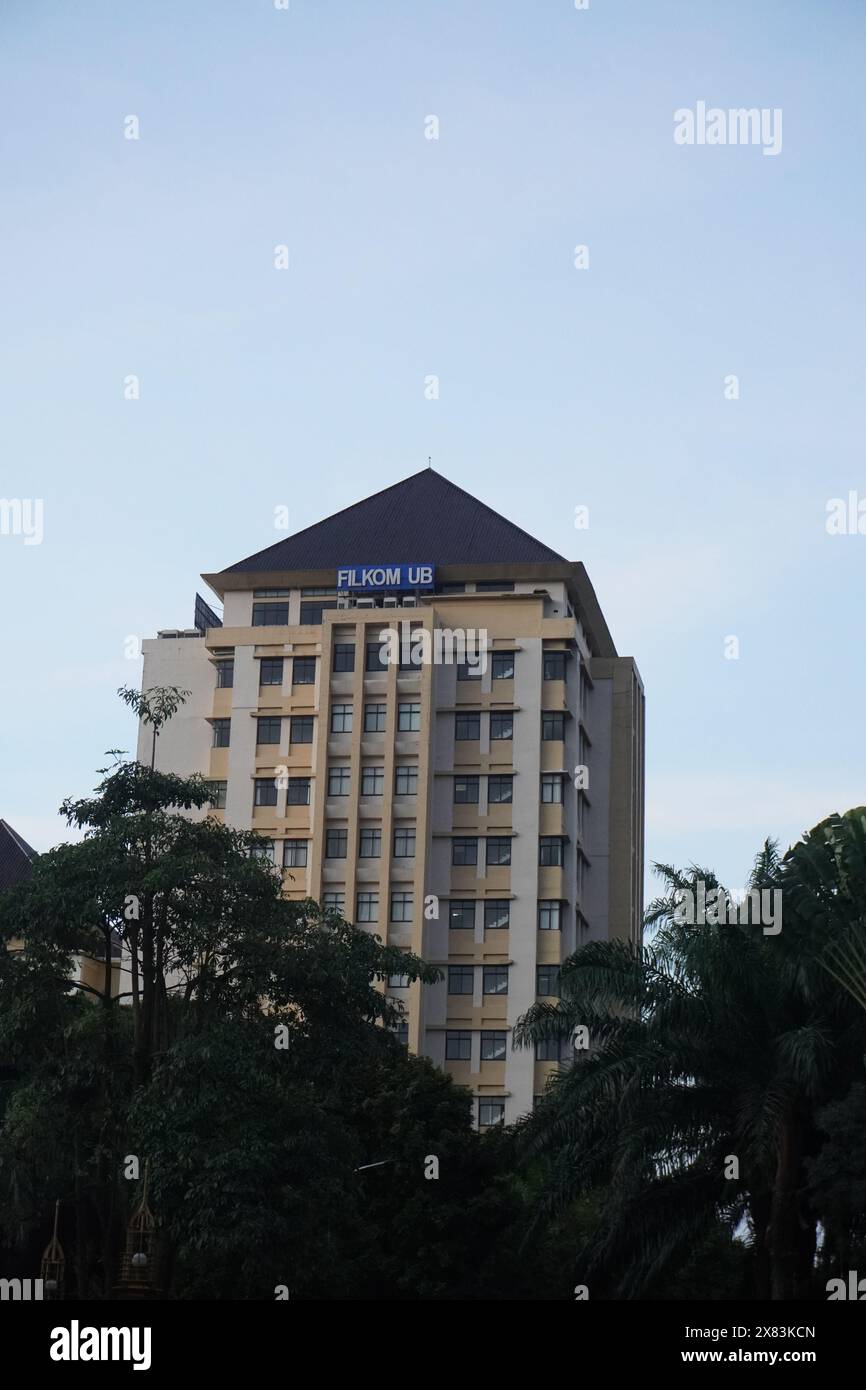 Lecture building at the Faculty of Computer Science, Brawijaya University, Malang in the morning Stock Photo