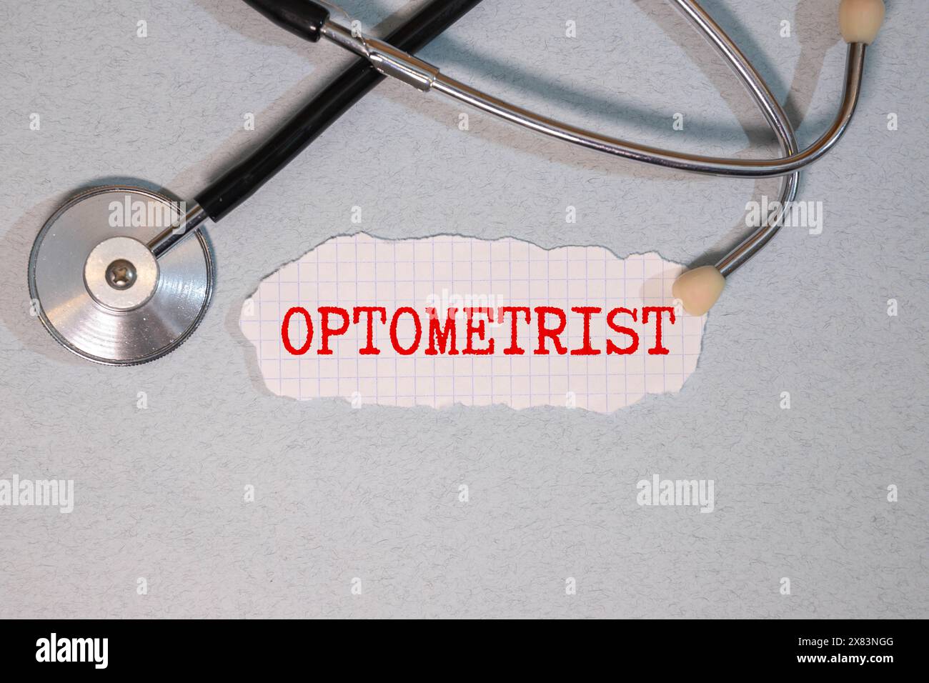 Eye Exam Chart Isolated on a White Background Stock Photo Alamy