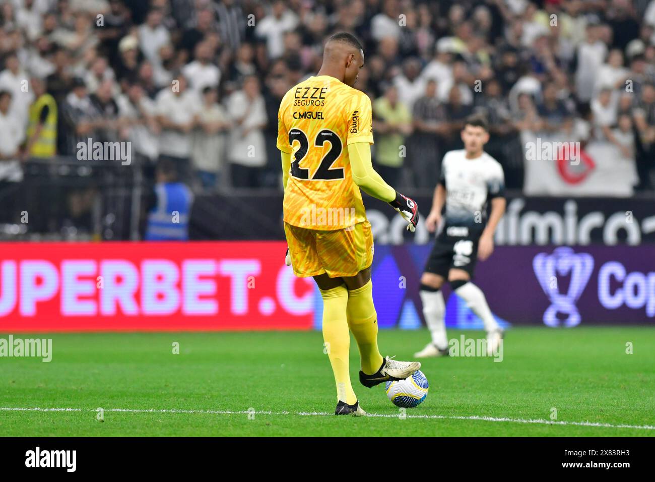 São Paulo (SP), 22/05/2024 - Soccer/CORINTHIANS-AMÉRICA RN - Carlos Miguel   from Corinthians - Match between Corinthians x América RN, valid for thirty round of the Brazil Cup, held at the Neo Quimica Arena, in São Paulo, on the evening of this Wednesday, 22. (Photo: Eduardo Carmim/Alamy Live News) Stock Photo