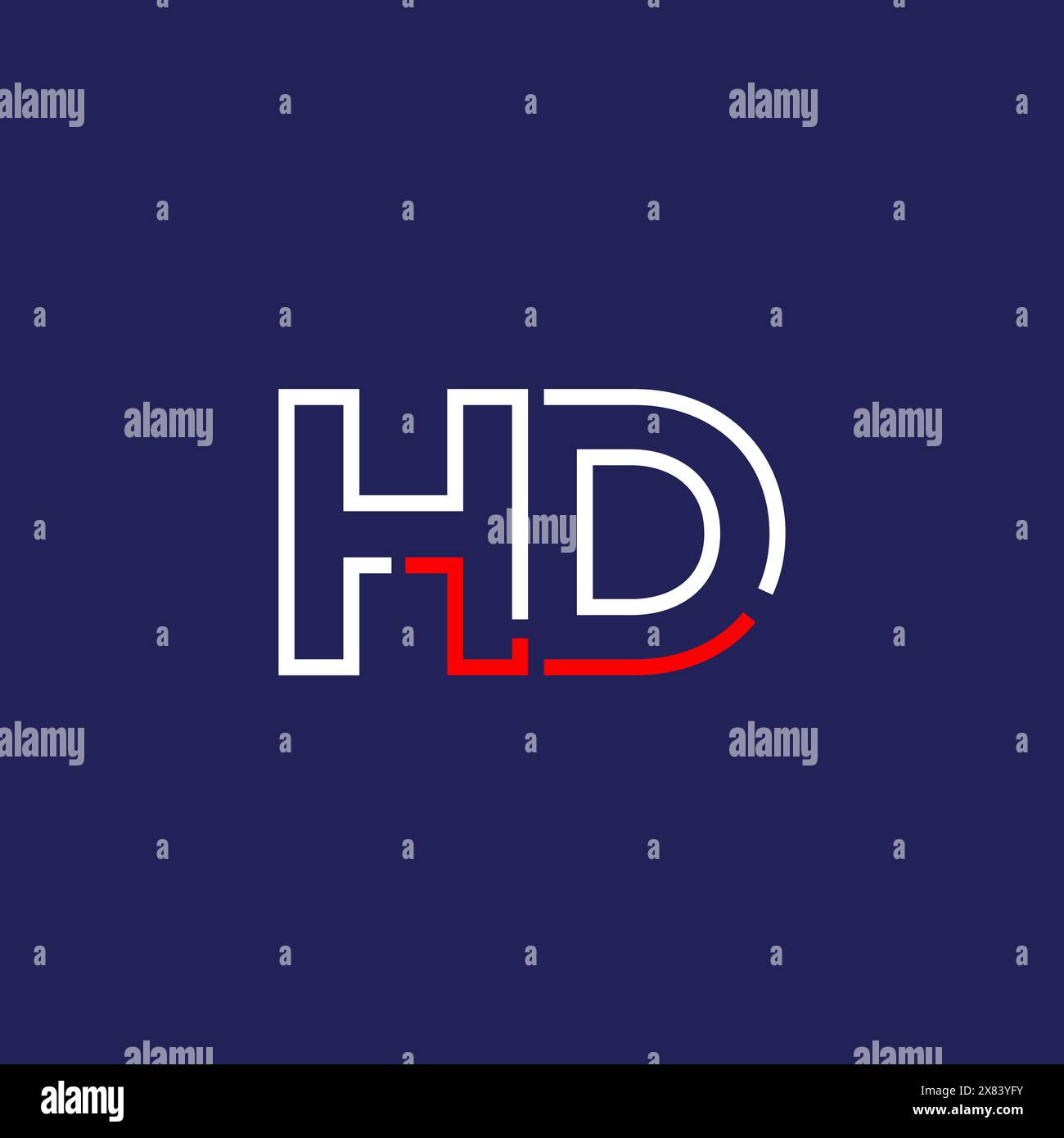 HD tech logo concept design Stock Vector