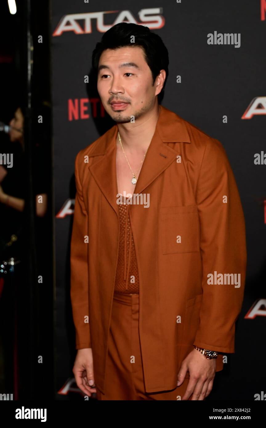Simu Imega Chinese-Canadian actor Simu Liu Attends the red carpet of Atlas fan ...