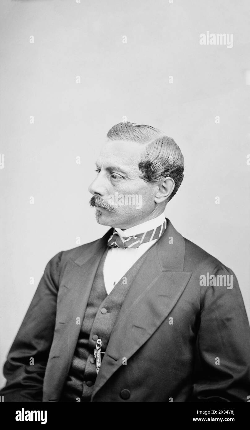 Pierre Gustave Toutant Beauregard. Between 1860 and 1870. Stock Photo