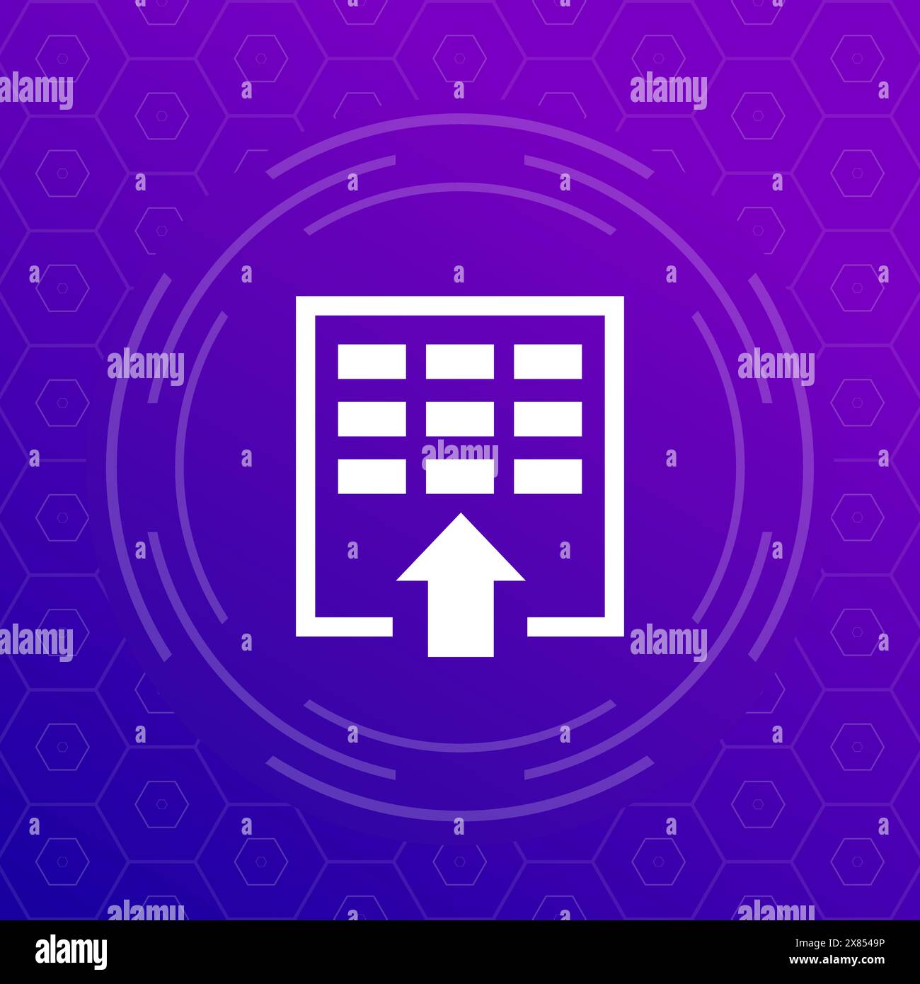import icon with a spreadsheet, vector Stock Vector Image & Art - Alamy