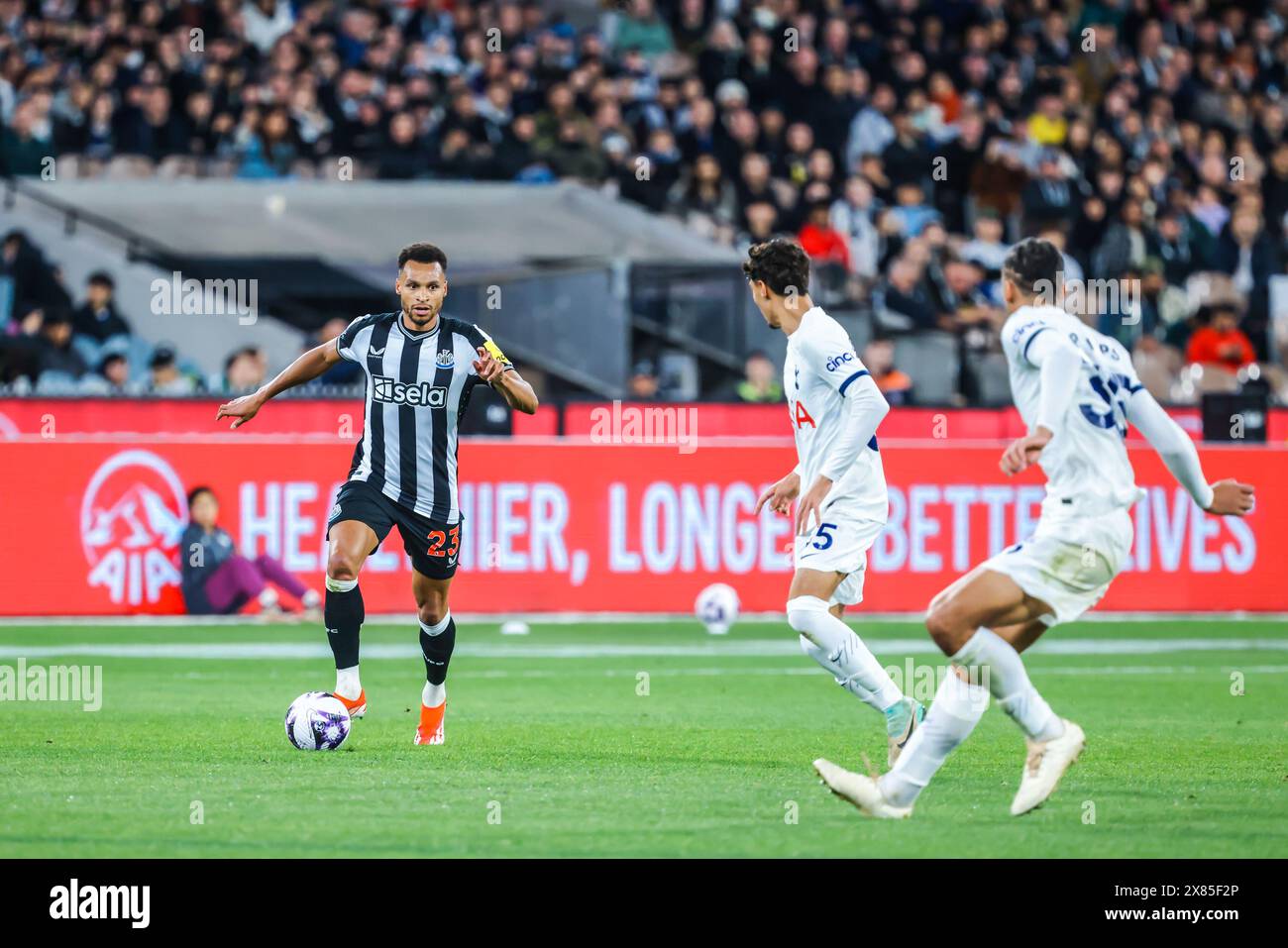 Melbourne, Victoria, Australia. 22nd May, 2024. MELBOURNE, AUSTRALIA - MAY 22: Jacob Murphy of Newcastle United on his whilst playing Tottenham Hotspur during the Global Football Week at The Melbourne Cricket Ground on May 22, 2024 in Melbourne, Australia (Credit Image: © Chris Putnam/ZUMA Press Wire) EDITORIAL USAGE ONLY! Not for Commercial USAGE! Stock Photo