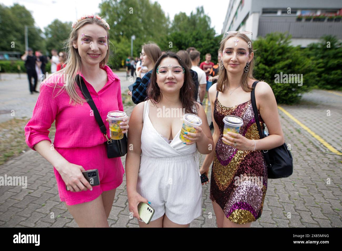 Wroclaw, Wroclaw, Poland. 22nd May, 2024. Thousands of students on the streets of Wroclaw celebrate Juwenalia 2024. The students' holiday will last for two days and will be full of cultural events. (Credit Image: © Krzysztof Zatycki/ZUMA Press Wire) EDITORIAL USAGE ONLY! Not for Commercial USAGE! Stock Photo