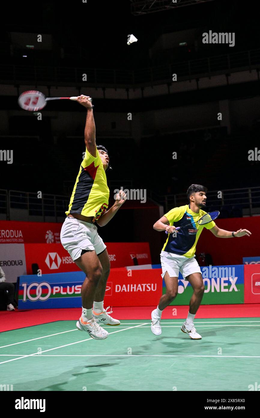 Kuala Lumpur, Malaysia. 23rd May, 2024. Krishna Prasad Garaga (L)/Sai ...