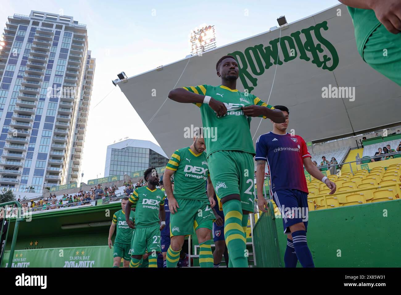 St. Petersburg, Florida, USA. 22nd May, 2024. during the Lamar Hunt U.S. Open cup round of sixteen game on May 22, 2024 at Al Lang Stadium . FC Dallas beat the Rowdies 2-1. (Credit Image: © Kim Hukari/ZUMA Press Wire) EDITORIAL USAGE ONLY! Not for Commercial USAGE! Stock Photo