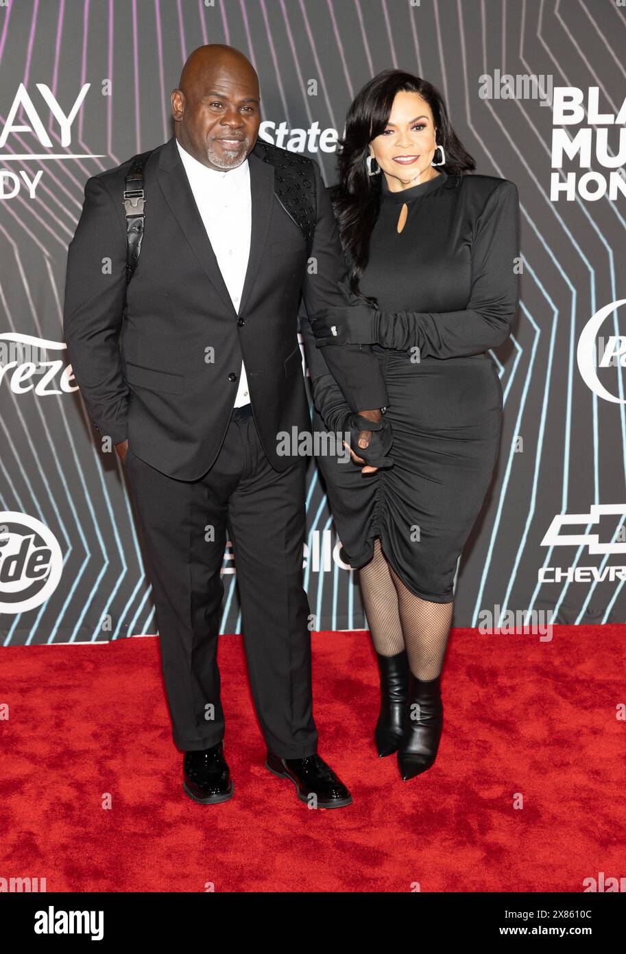 Atlanta, USA. 18th May, 2024. David Mann and Tamela Mann attend 9th Annual Black Music Honors at Cobb Energy Performing Arts Centre on May 18th, 2024. (Photo by Lawrence Cooper/SIpa USA) Credit: Sipa USA/Alamy Live News Stock Photo