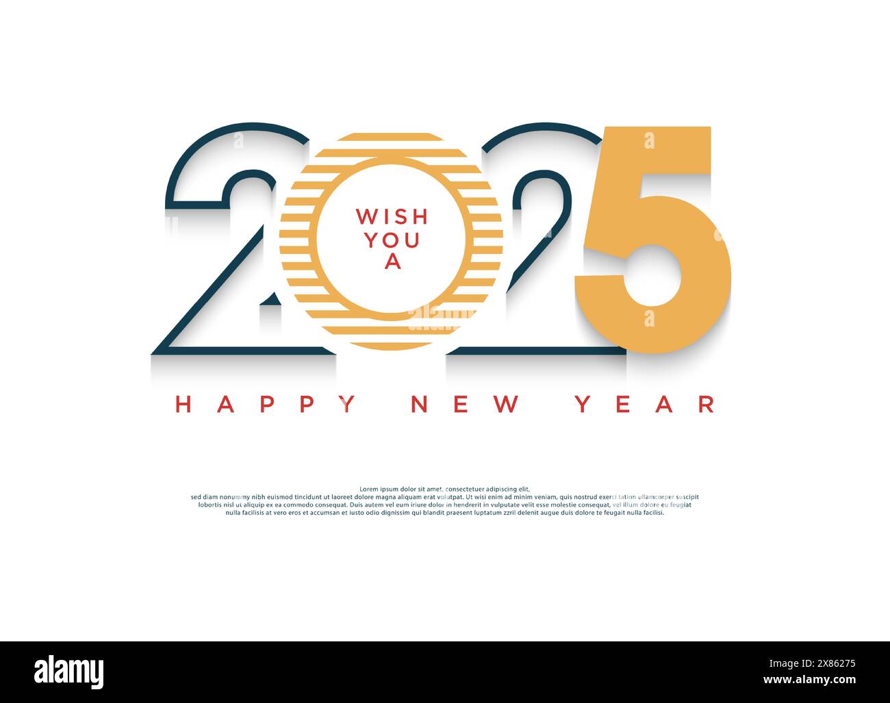 2025 New Year design. The beauty of the 2025 New Year design which contains a deep meaning. For