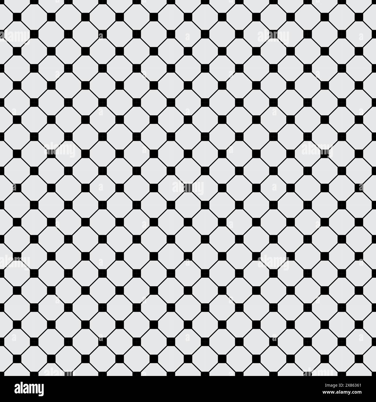 Geometric Square Seamless Pattern, Geometric Background With Black and ...