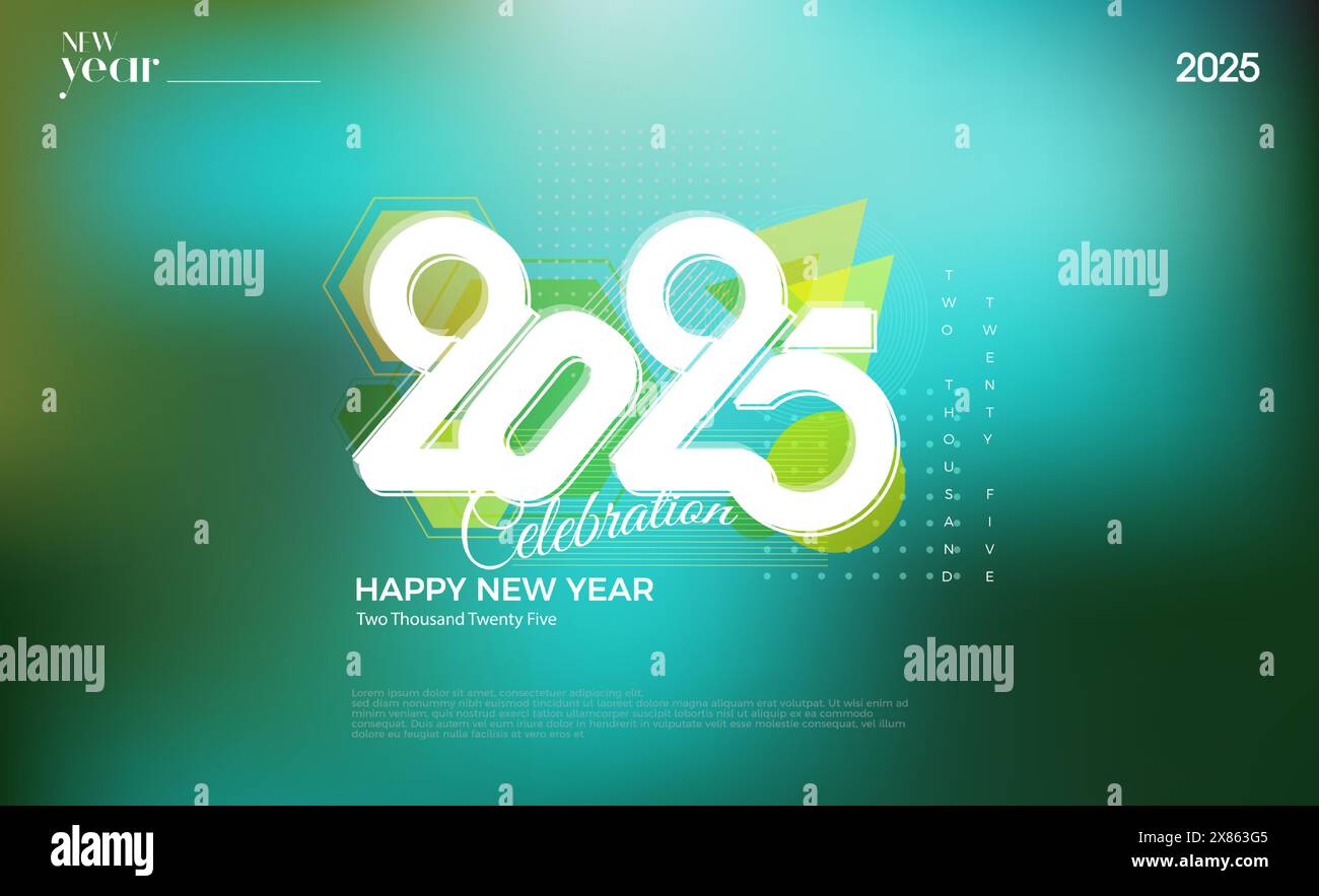 New Year 2025 background with beautiful colors with a touch of dark and