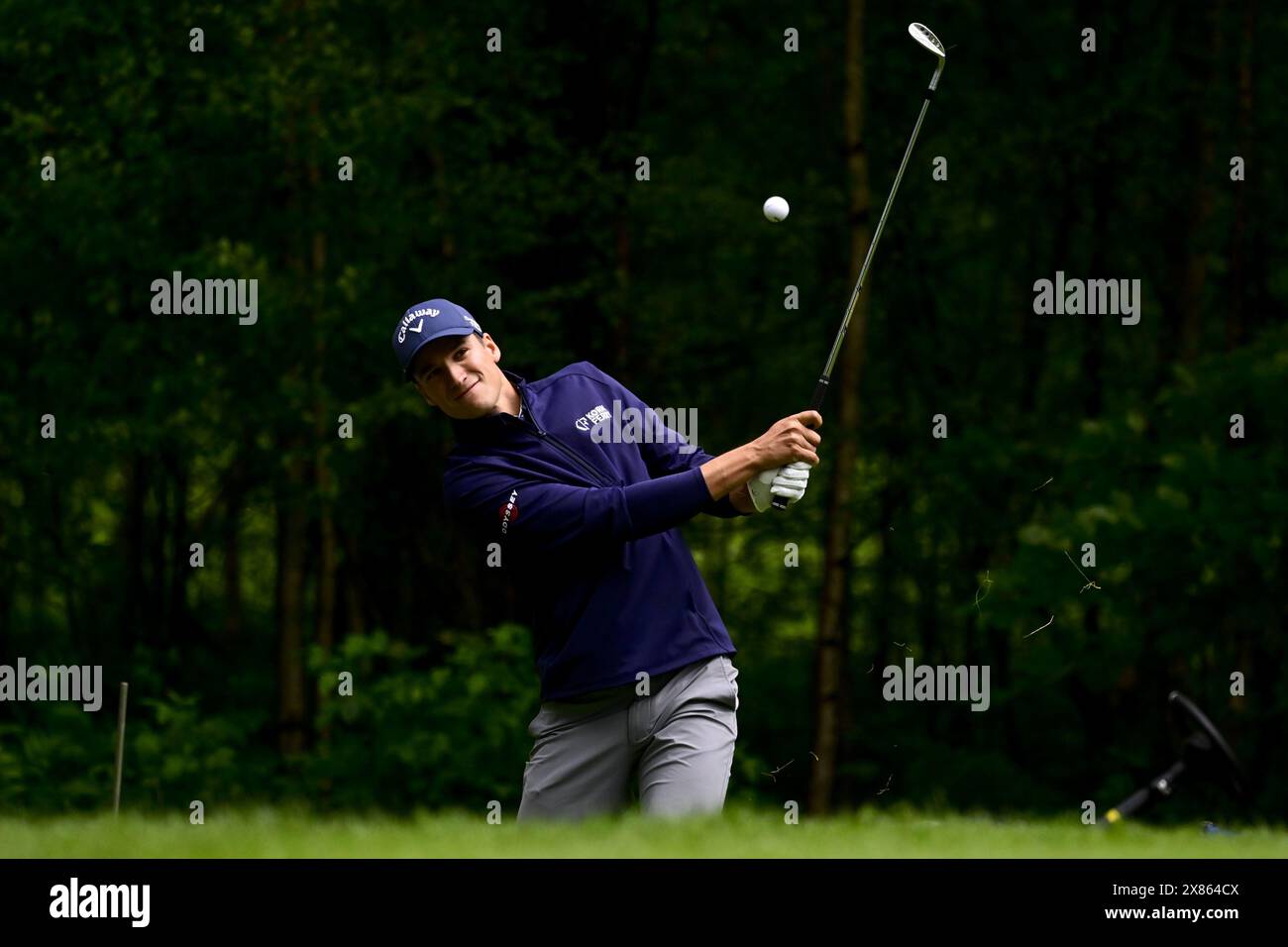 Schilde, Belgium. 23rd May, 2024. Belgian golfer Adrien Dumont de