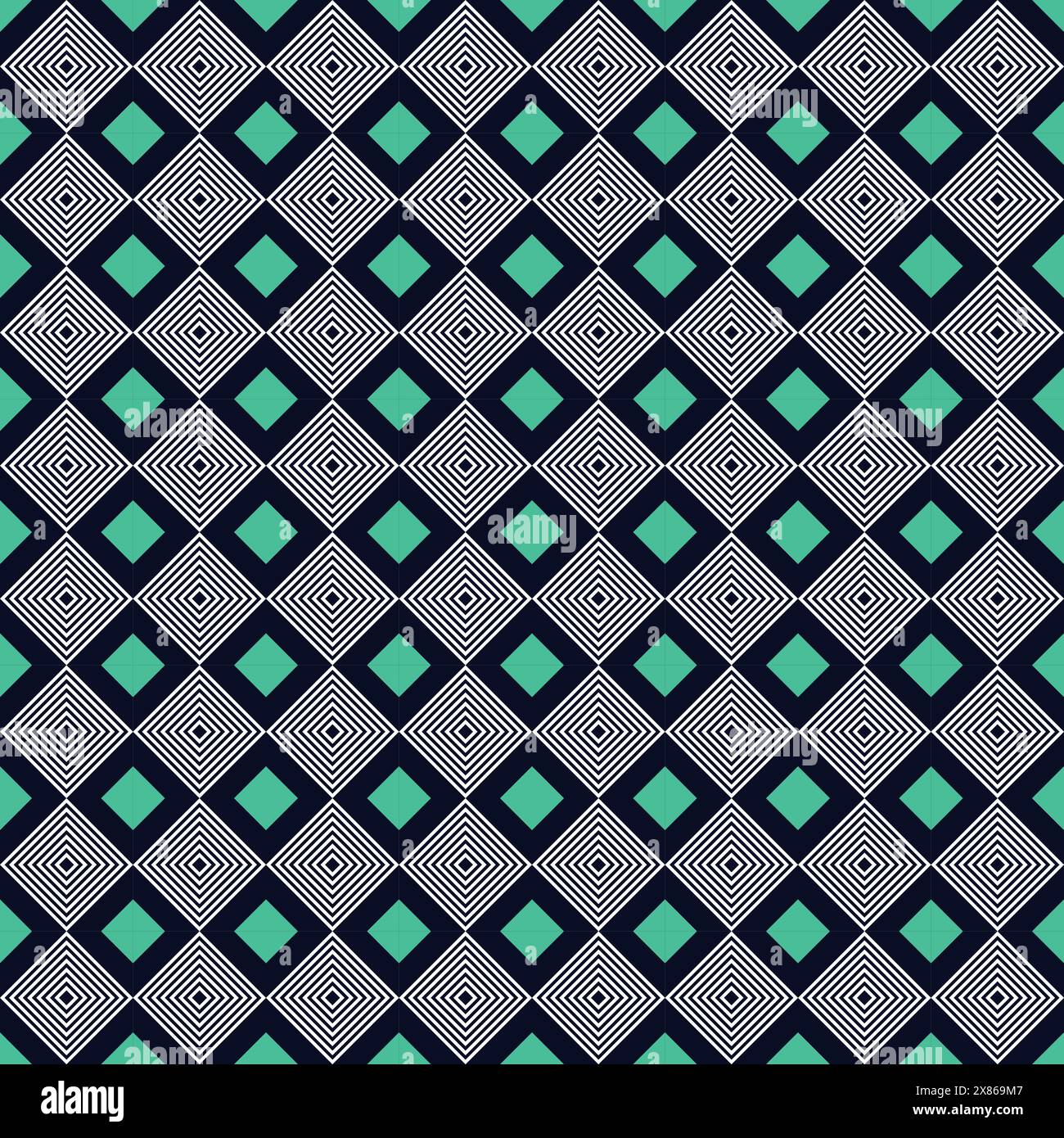 Geometric Seamless Pattern Square Line Background Stock Vector