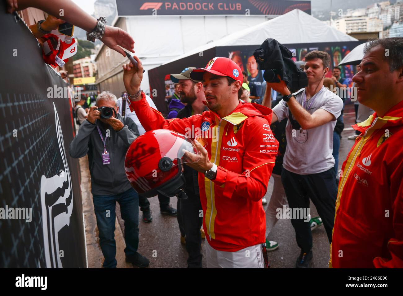 Monte Carlo, Monaco. 23rd May, 2024. Charles Leclerc of Ferrari walks in the paddock ahead of the F1 Grand Prix of Monaco at Circuit de Monaco on May 23, 2024 in Monte-Carlo, Monaco. (Credit Image: © Beata Zawrzel/ZUMA Press Wire) EDITORIAL USAGE ONLY! Not for Commercial USAGE! Stock Photo