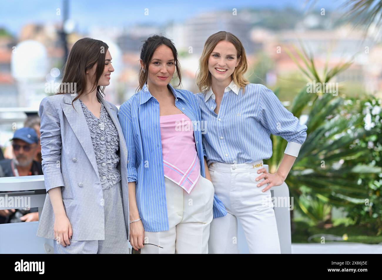 Cannes, France. 23rd May, 2024. Anamaria Vartolomei, Anais Demoustier ...