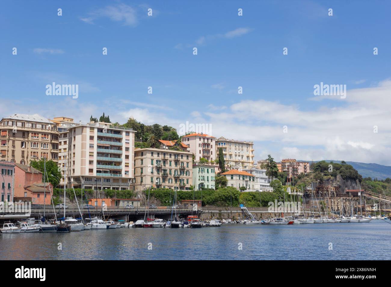 Savona, Liturgia, Italy. Yachts moored in the port of Savona. Stock Photo