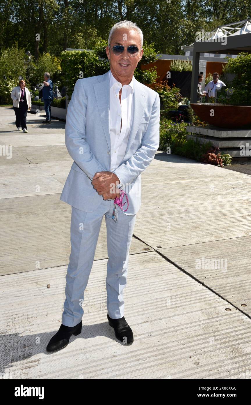 20 May 2024. London, UK. Bruno Tonioli at the 2024 RHS Chelsea Flower Show London.  Sue Andrews/Alamy. Stock Photo
