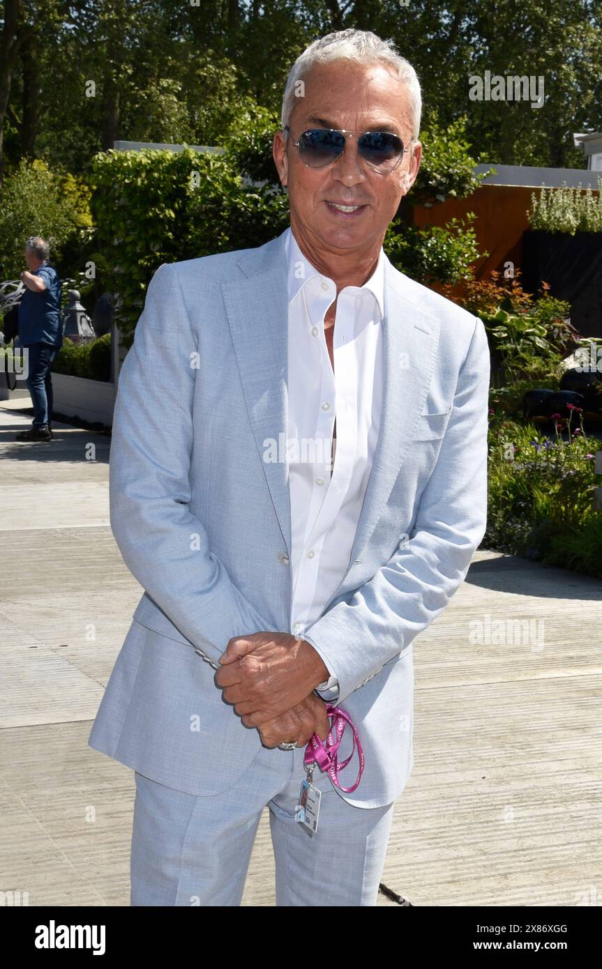 20 May 2024. London, UK. Bruno Tonioli at the 2024 RHS Chelsea Flower Show London.  Sue Andrews/Alamy. Stock Photo