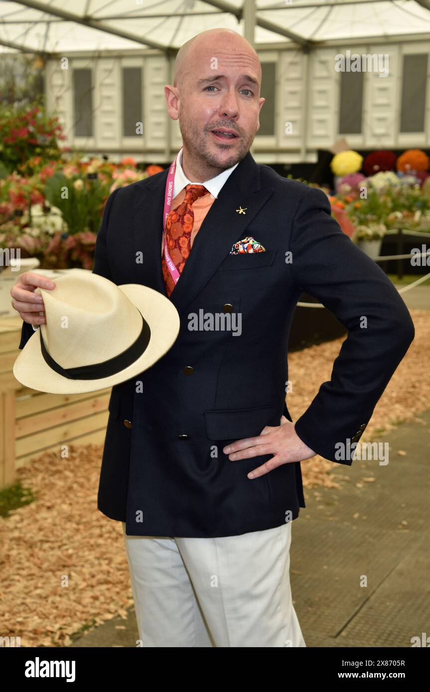 20 May 2024. London, UK. Tom Allen at the 2024 RHS Chelsea Flower Show London.  Sue Andrews/Alamy. Stock Photo