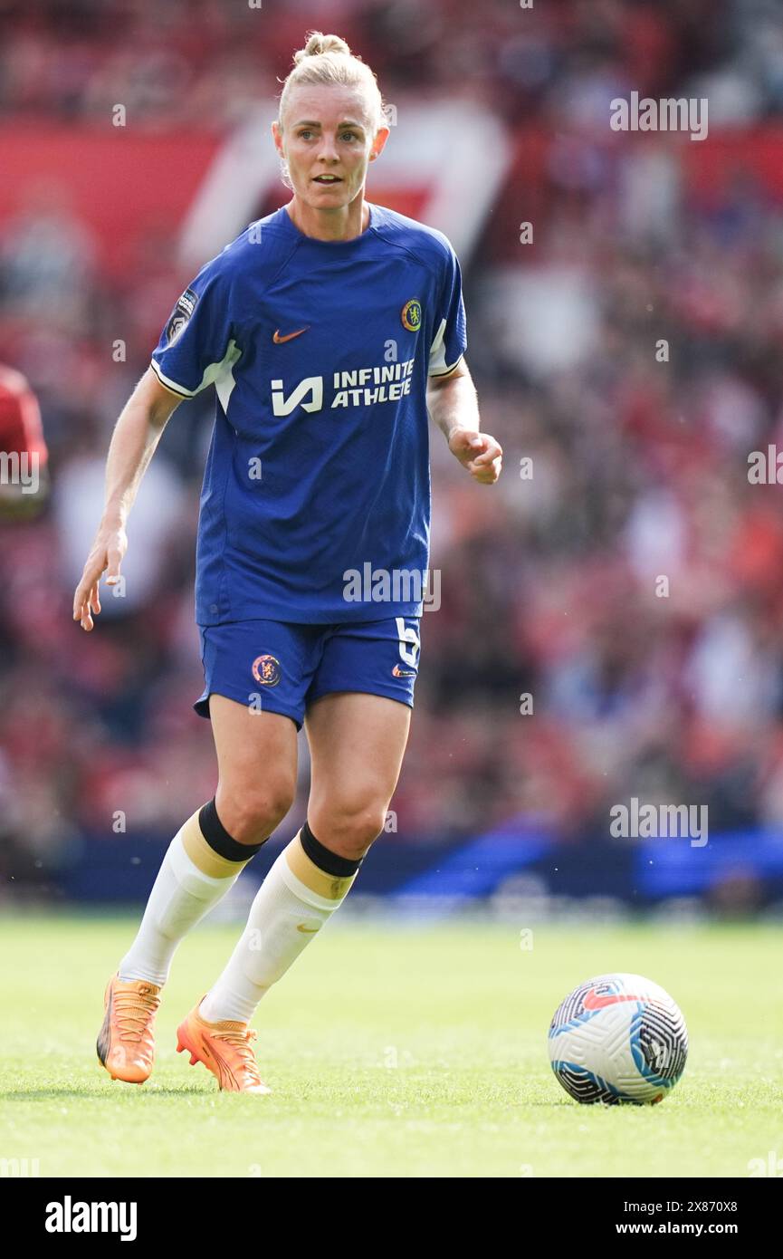 Manchester United Women v Chelsea Women Women’s Super League. 18.5.24  Old Trafford. ENGLAND - May 18.4.24 Sophie Ingle of Chelsea  during the Women’s Super League match between Manchester United and Chelsea at Old Trafford Manchester on May 18 2024 in Manchester England. Stock Photo