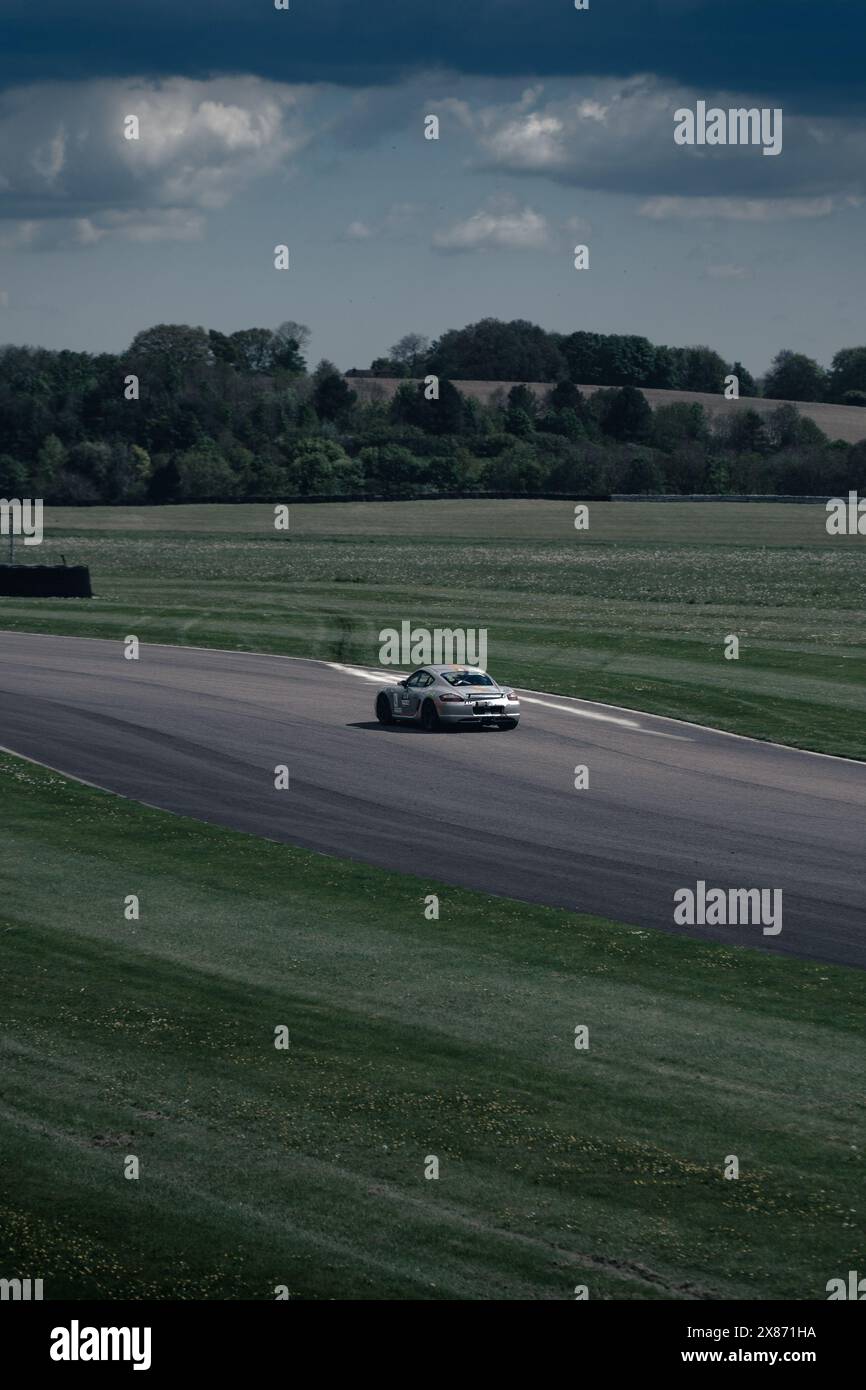 Porsche Spec Racing at Thruxton Motor Circuit Stock Photo - Alamy