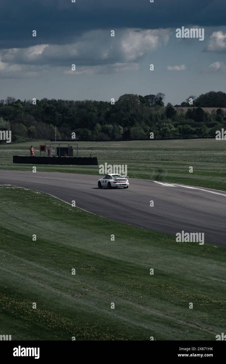 Porsche Spec Racing at Thruxton Motor Circuit Stock Photo - Alamy