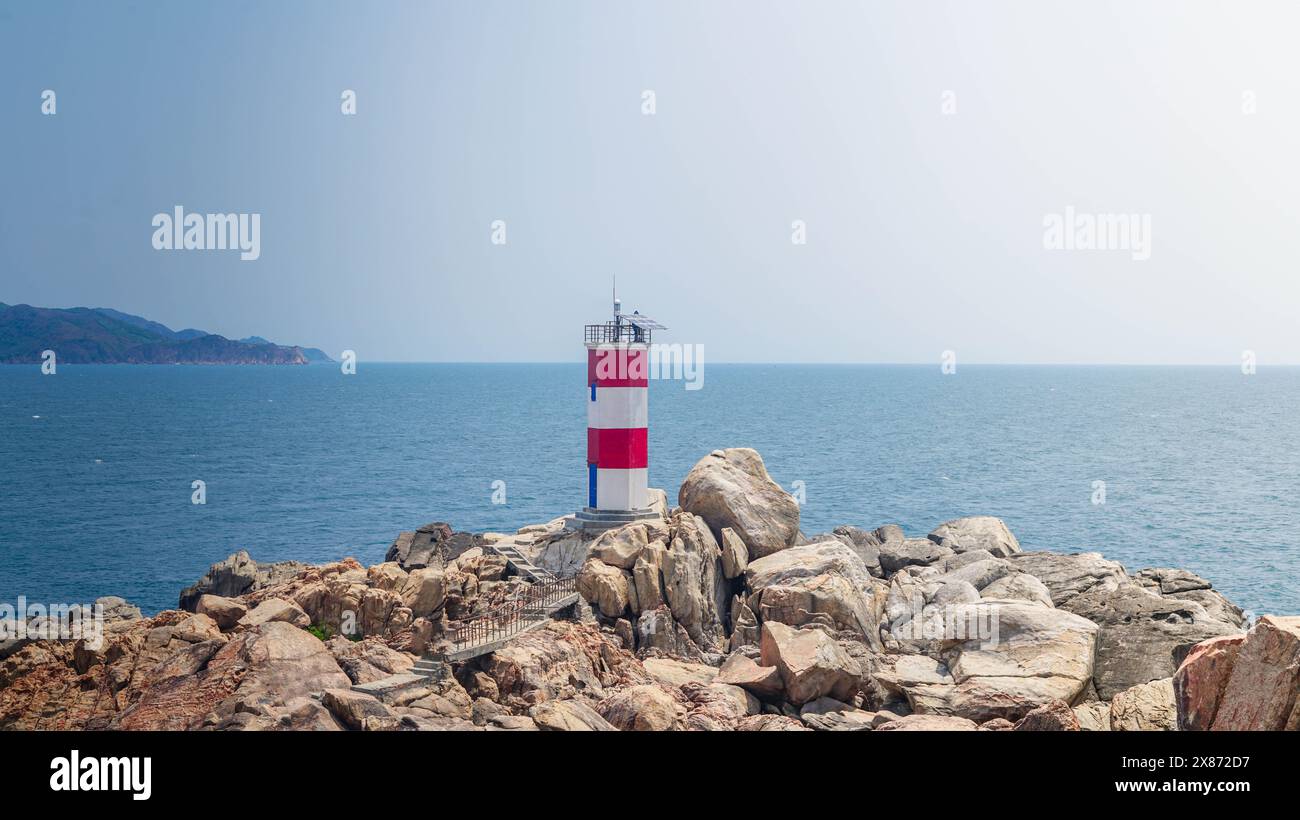 Ganh Den Lighthouse Stock Photo