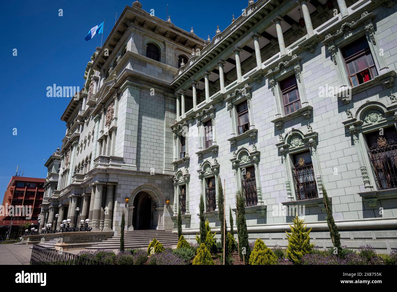 National Palace of Culture, a former Presidential palace presently a museum,Guatemala City, Guatemala Stock Photo
