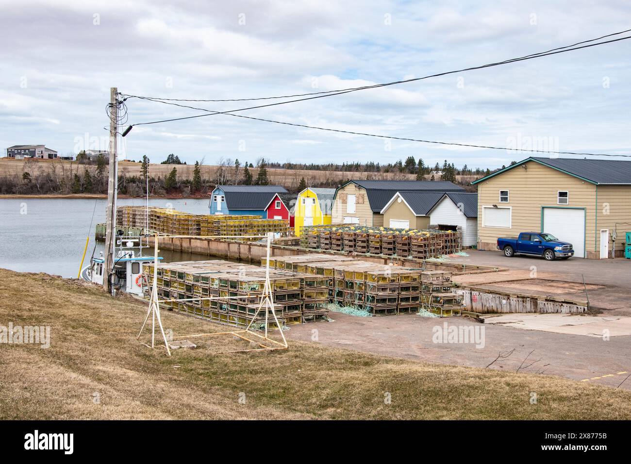 London Wharf in Park Corner, Prince Edward Island, Canada Stock Photo