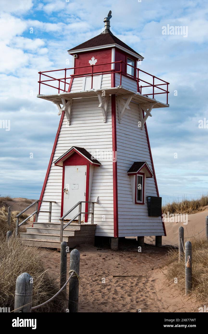 Covehead Lighthouse at Brackley Beach, Prince Edward Island, Canada