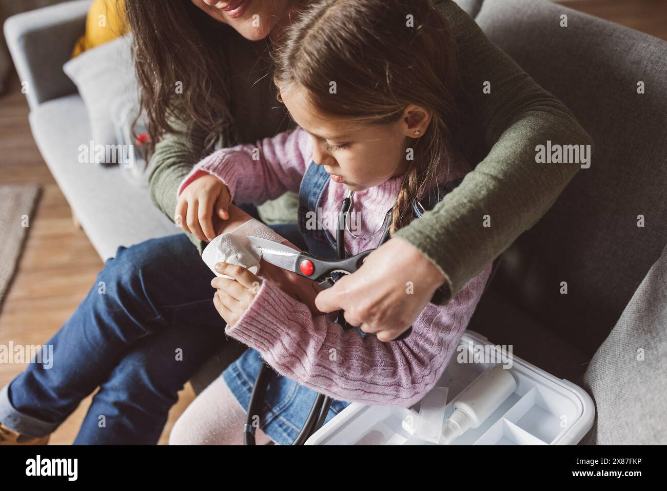 Mature woman wrapping arm around hi-res stock photography and images ...