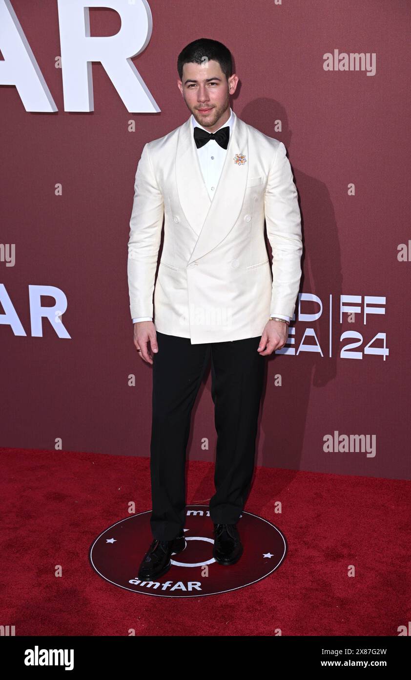 Nick Jonas attends the 30th edition of the amfAR Gala during the 77th