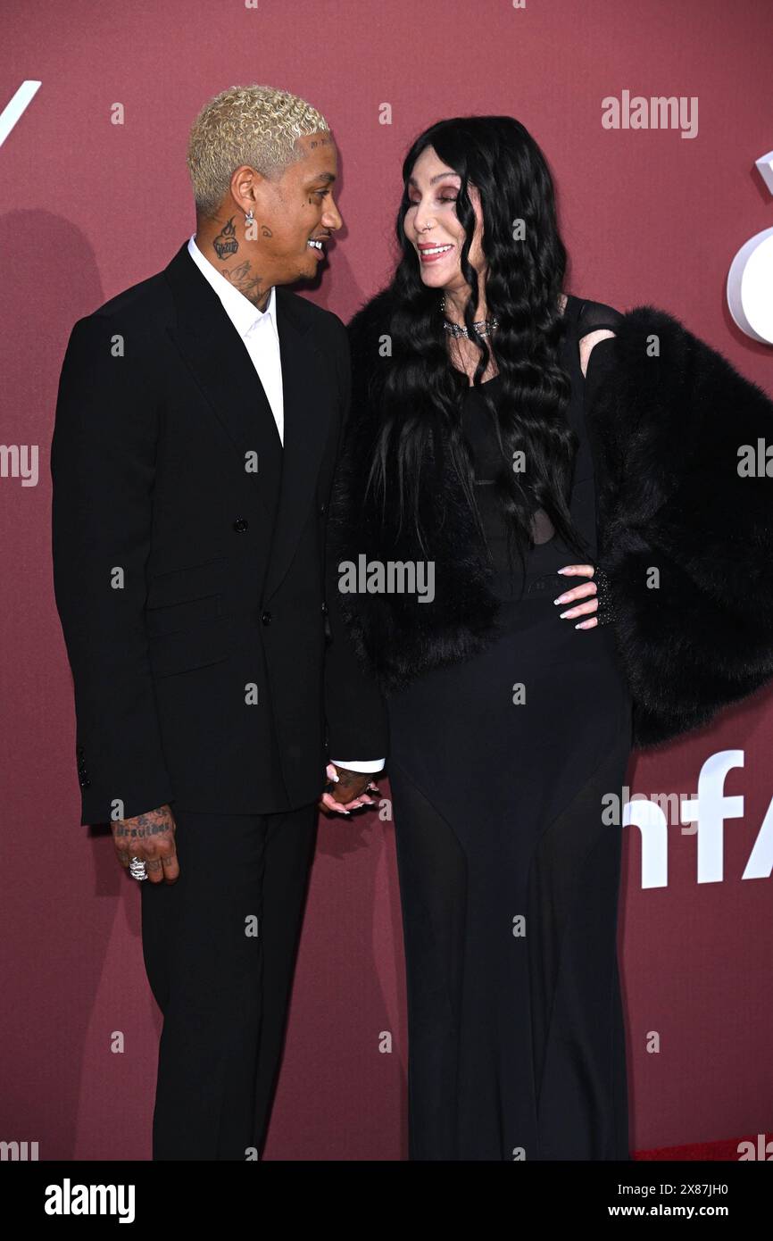 Alexander 'AE' Edwards and Cher attend the 30th edition of the amfAR ...
