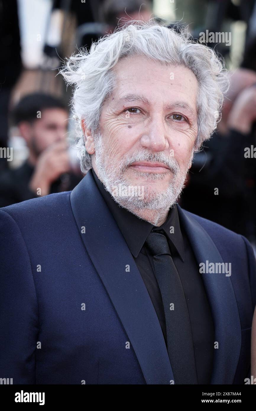 Alain Chabat attending the 'L'Amour Ouf' (Beating Hearts) Red Carpet at the 77th annual Cannes Film Festival at Palais des Festivals on May 23, 2024 in Cannes, France. Photo by David Boyer/ABACAPRESS.COM Stock Photo