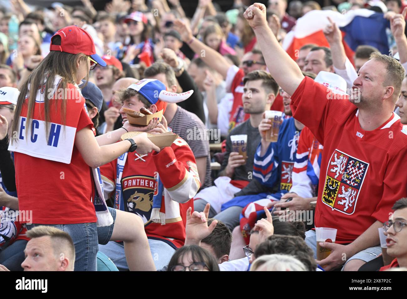 Prague, Czech Republic. 23rd May, 2024. Czech Republic vs USA quarter