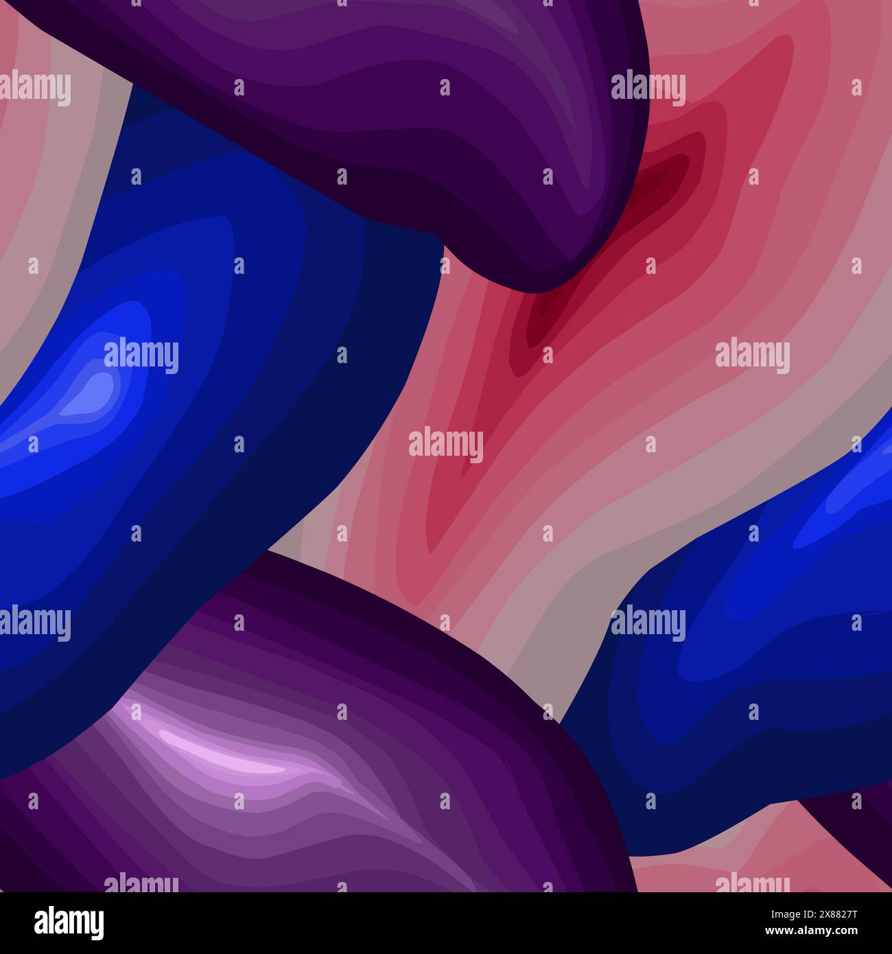 Vector seamless overlapping pattern Stock Vector Image & Art - Alamy