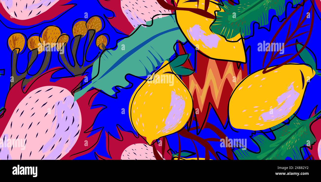 Vector seamless overlapping pattern Stock Vector Image & Art - Alamy