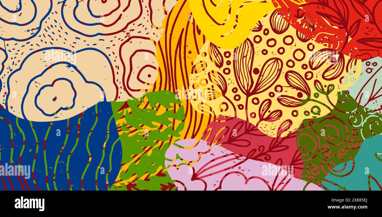 Vector seamless overlapping pattern Stock Vector Image & Art - Alamy