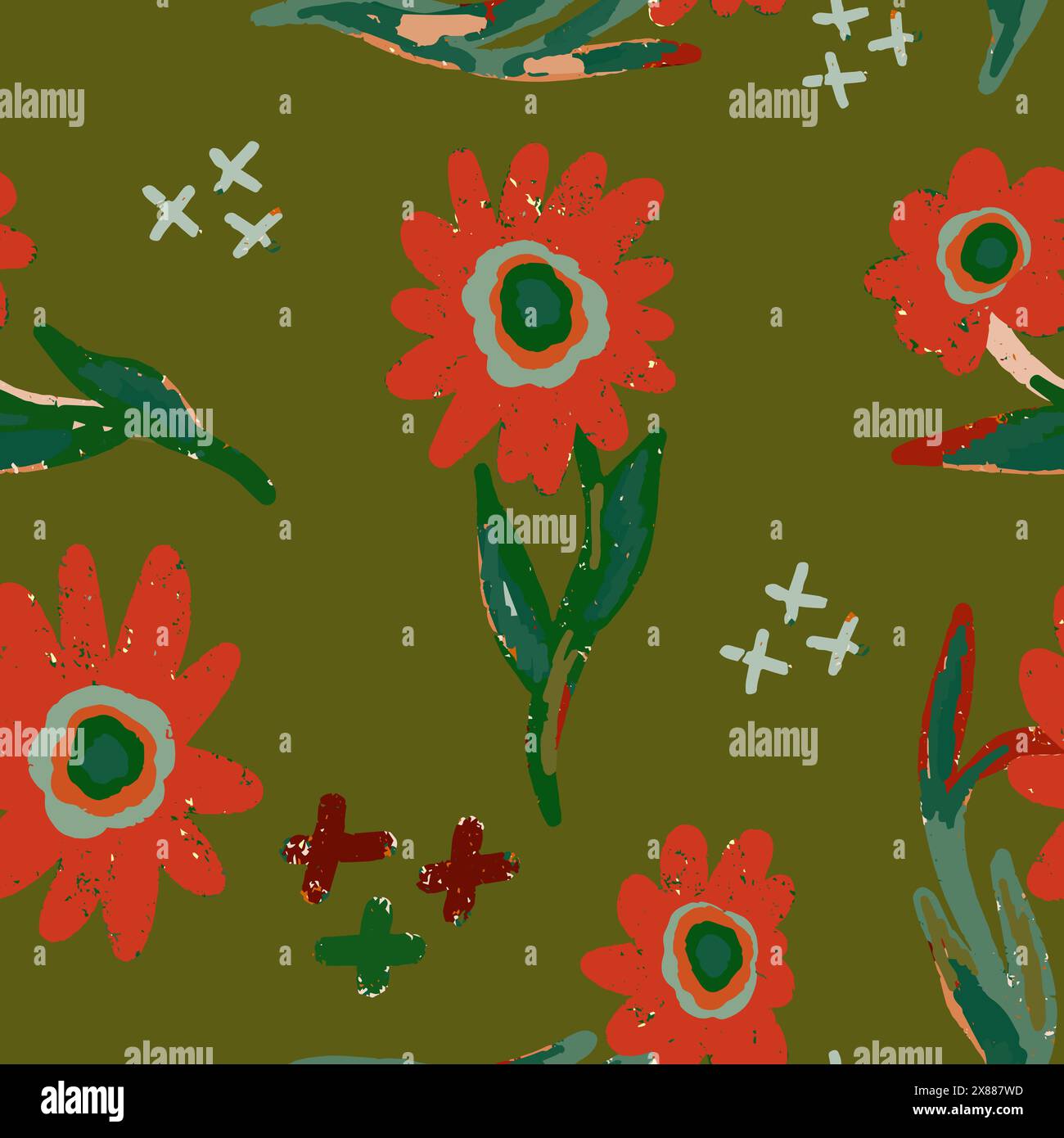 Vector seamless overlapping pattern Stock Vector Image & Art - Alamy