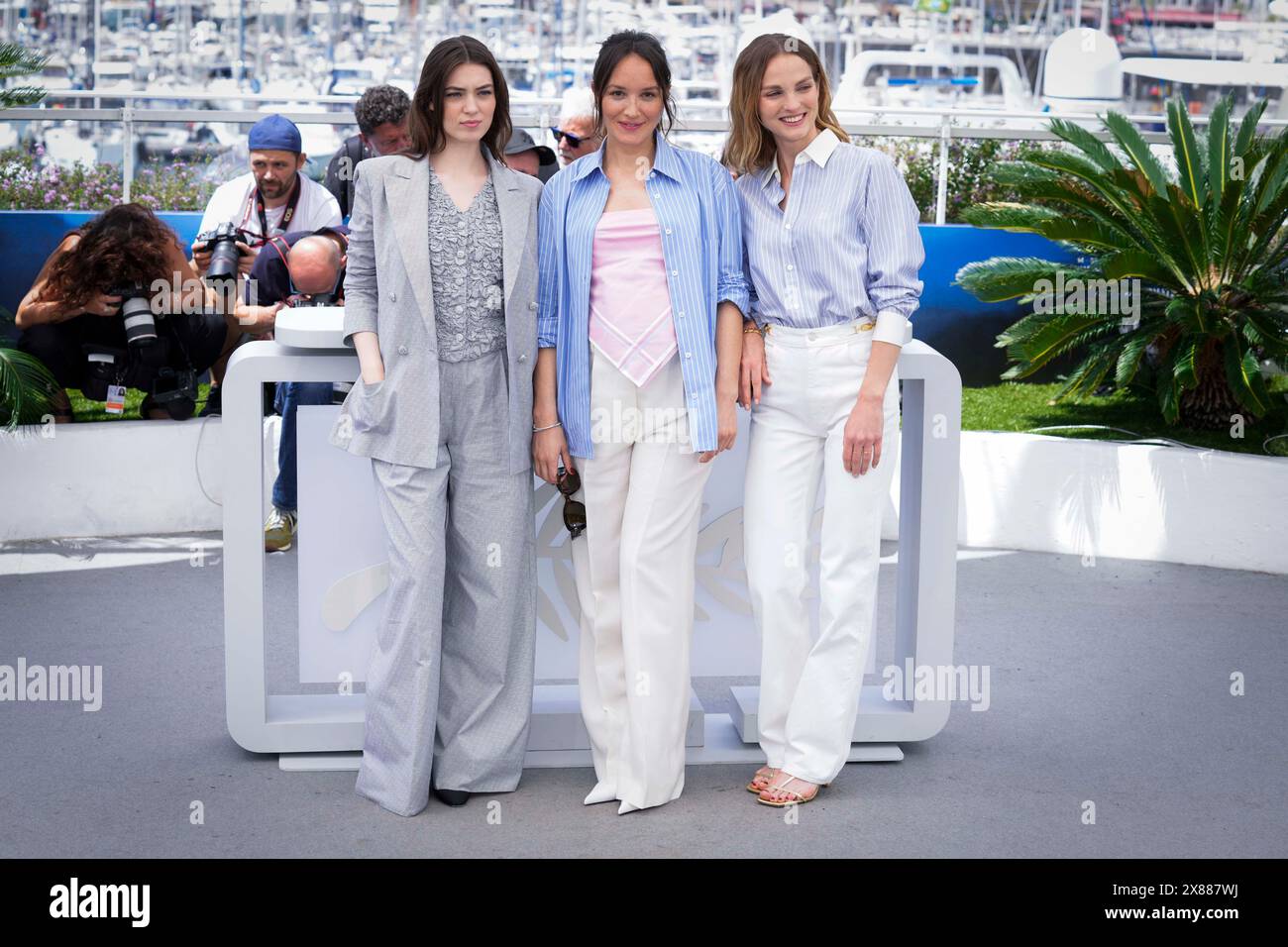 Cannes, France. 23rd May, 2024. Anamaria Vartolomei, Anais Demoustier ...