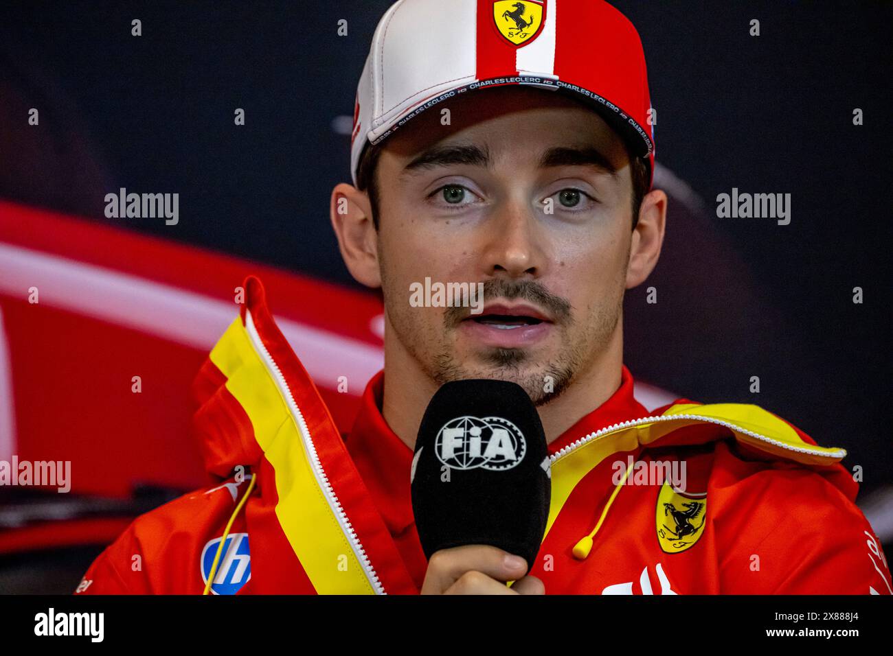 Monte Carlo, Monaco, May 23, Charles Leclerc, from Monaco competes for