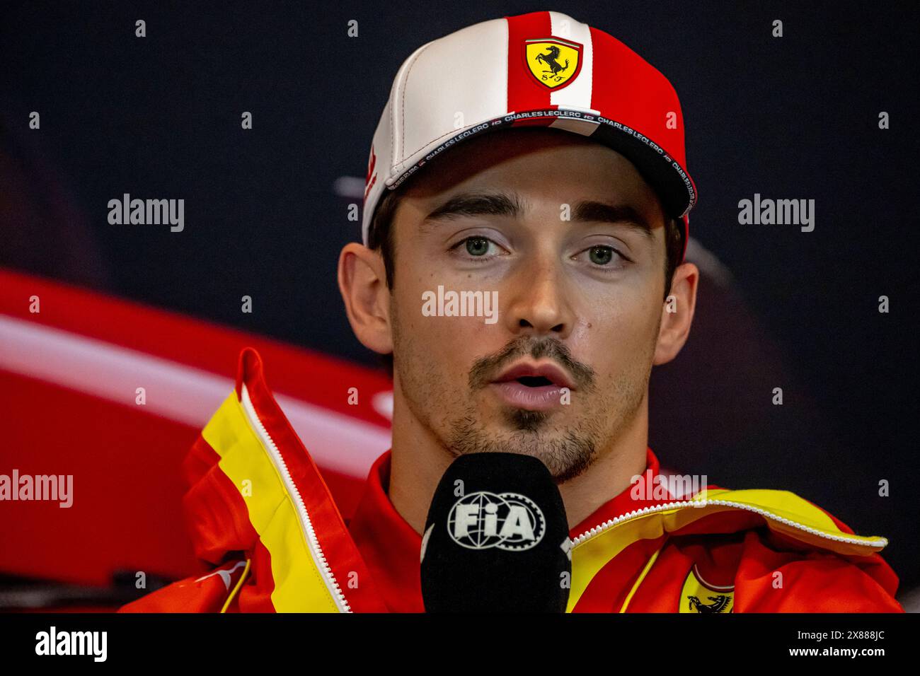 Monte Carlo, Monaco, May 23, Charles Leclerc, from Monaco competes for
