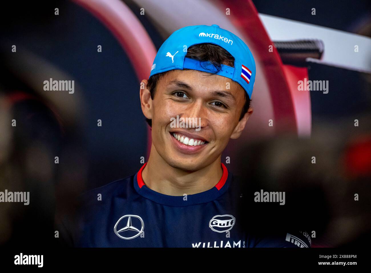 Monte Carlo, Monaco, May 23, Alex Albon, from Thailand competes for