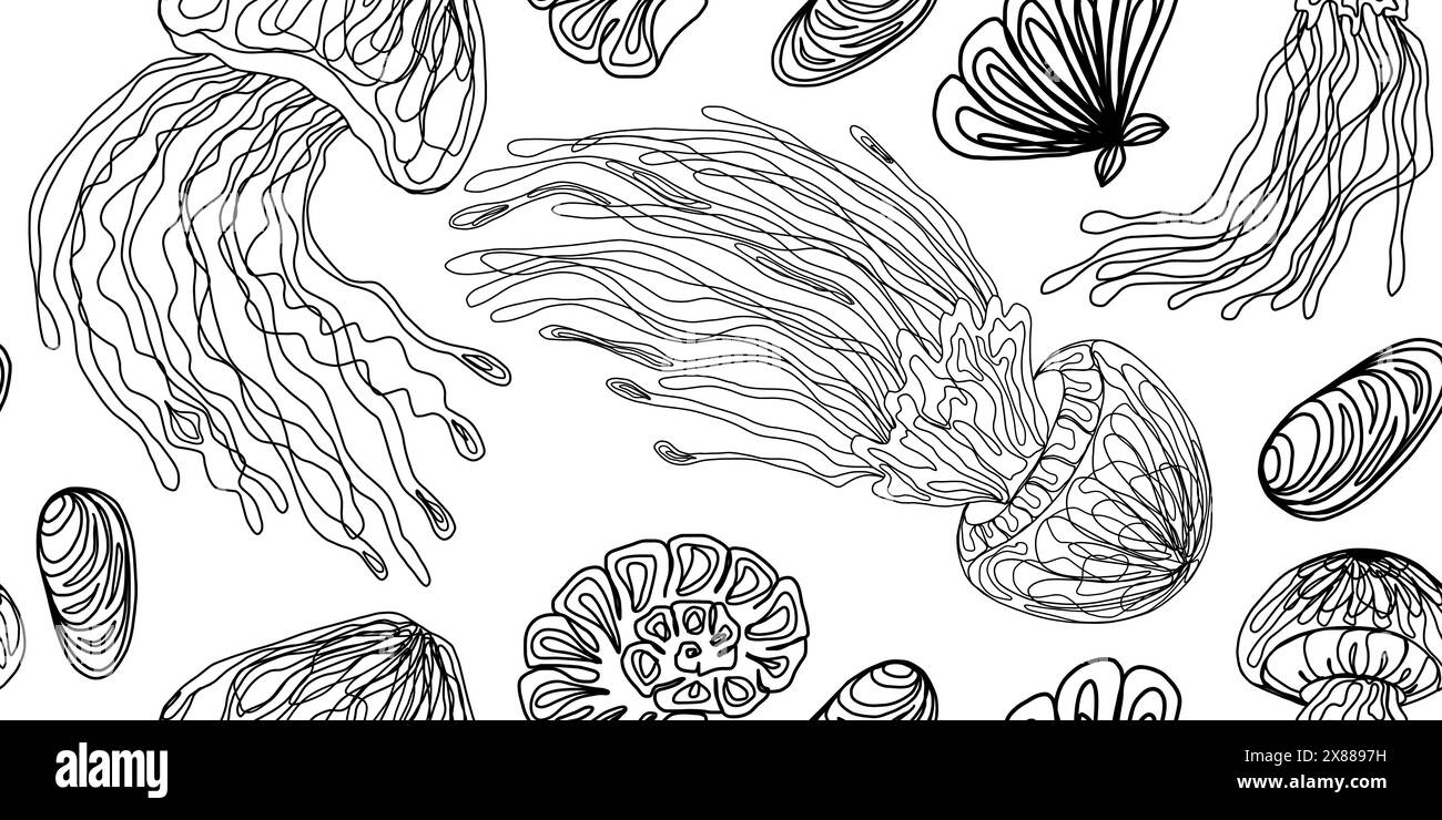 Vector seamless overlapping pattern Stock Vector Image & Art - Alamy