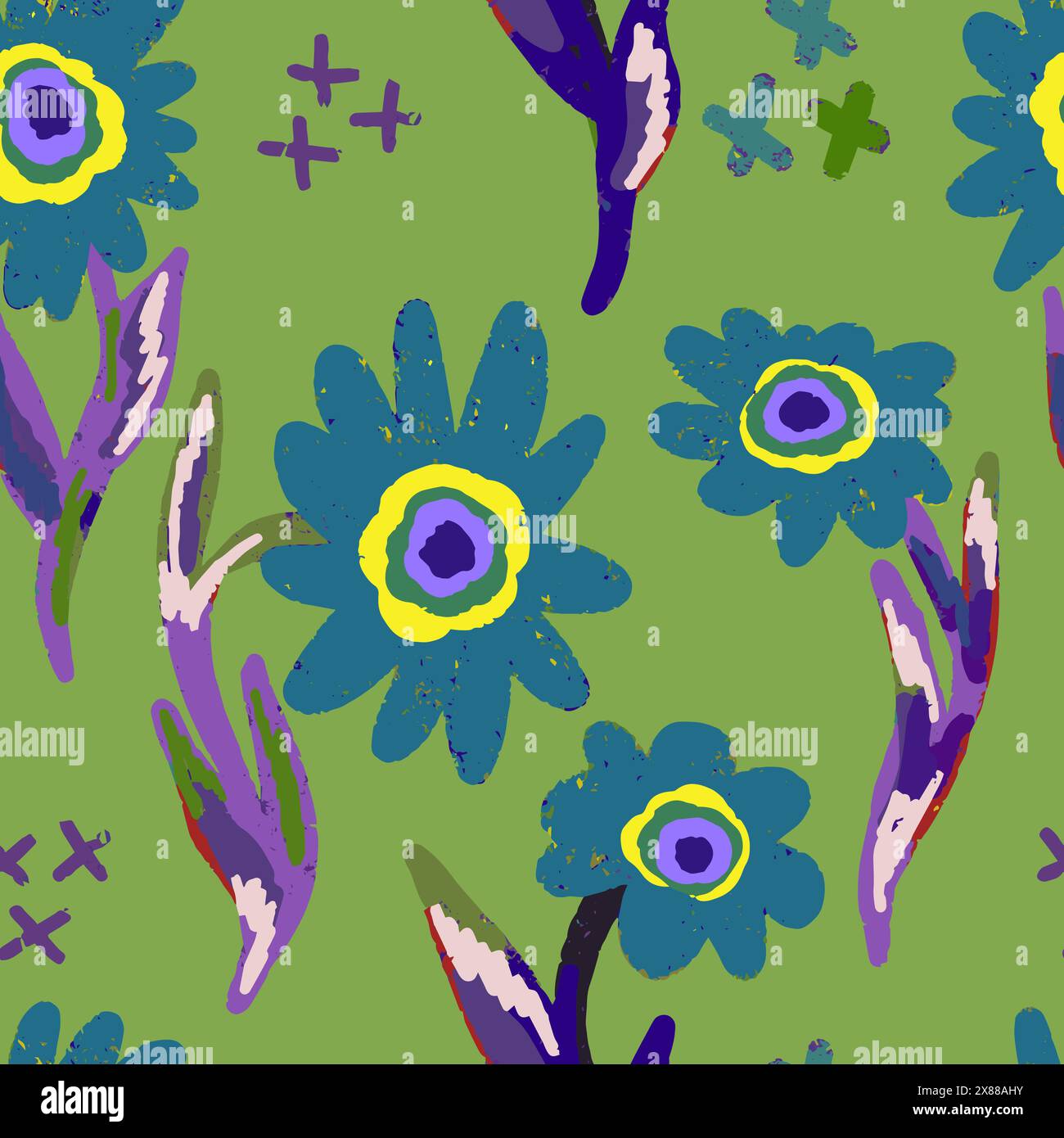 Vector seamless overlapping pattern Stock Vector Image & Art - Alamy