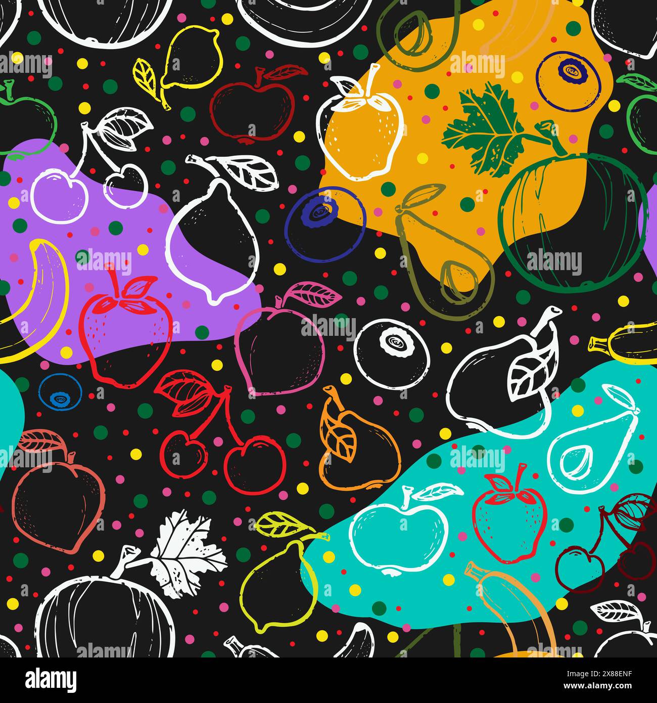 Vector seamless overlapping pattern Stock Vector Image & Art - Alamy