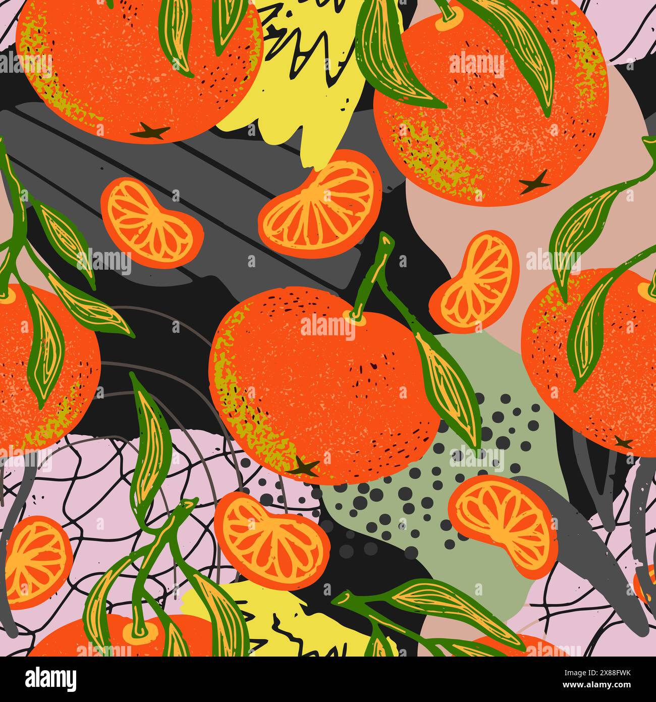 Vector seamless overlapping pattern Stock Vector Image & Art - Alamy