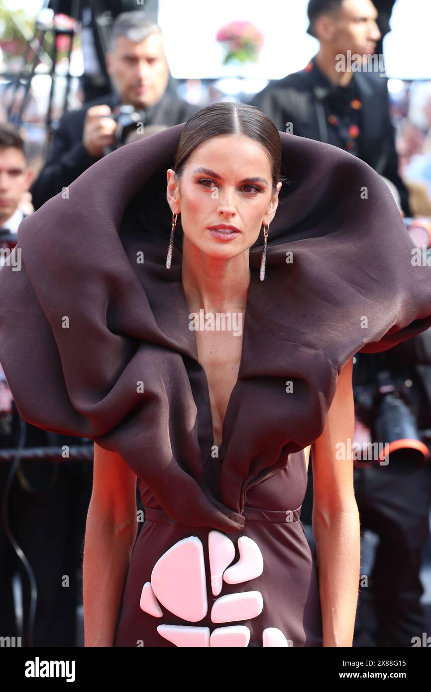 Cannes, France, 23rd May, 2024. Izabel Goulart arriving on the red carpet for the Beating Hearts (L’amour Ouf) film gala screening at the 77th Cannes Film Festival in Cannes, France. Credit: Doreen Kennedy/Alamy Live News. Stock Photo