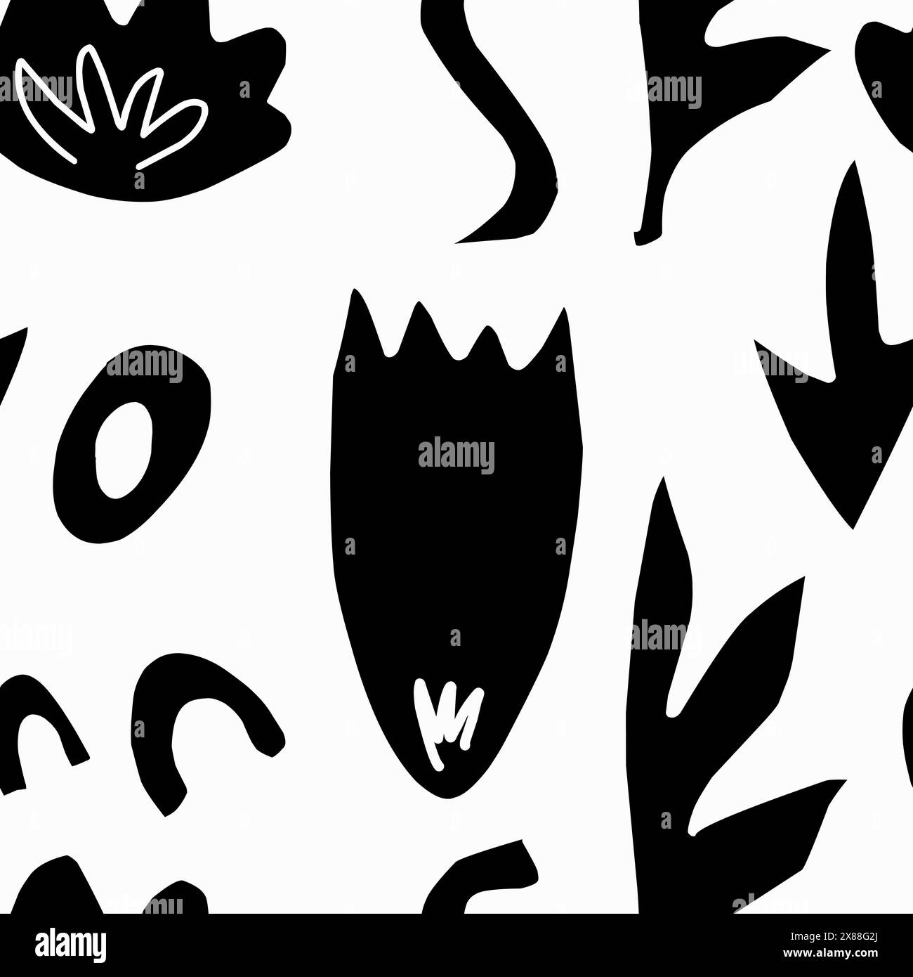 Vector seamless overlapping pattern Stock Vector Image & Art - Alamy