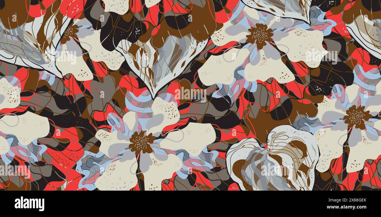 Vector seamless overlapping pattern Stock Vector Image & Art - Alamy